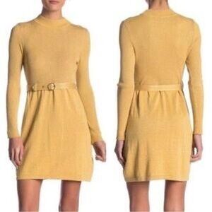 Free People French Girl dress in gold